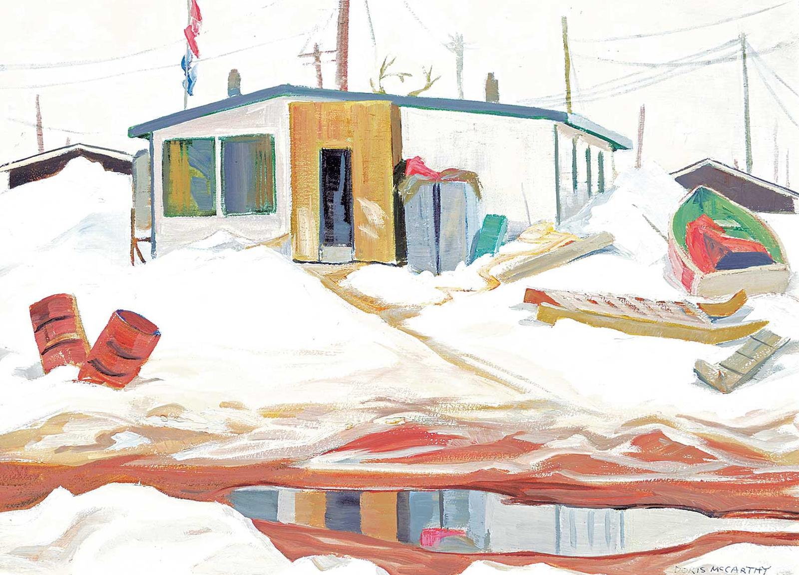 Doris Jean McCarthy (1910-2010) - Untitled - Arctic Settlement