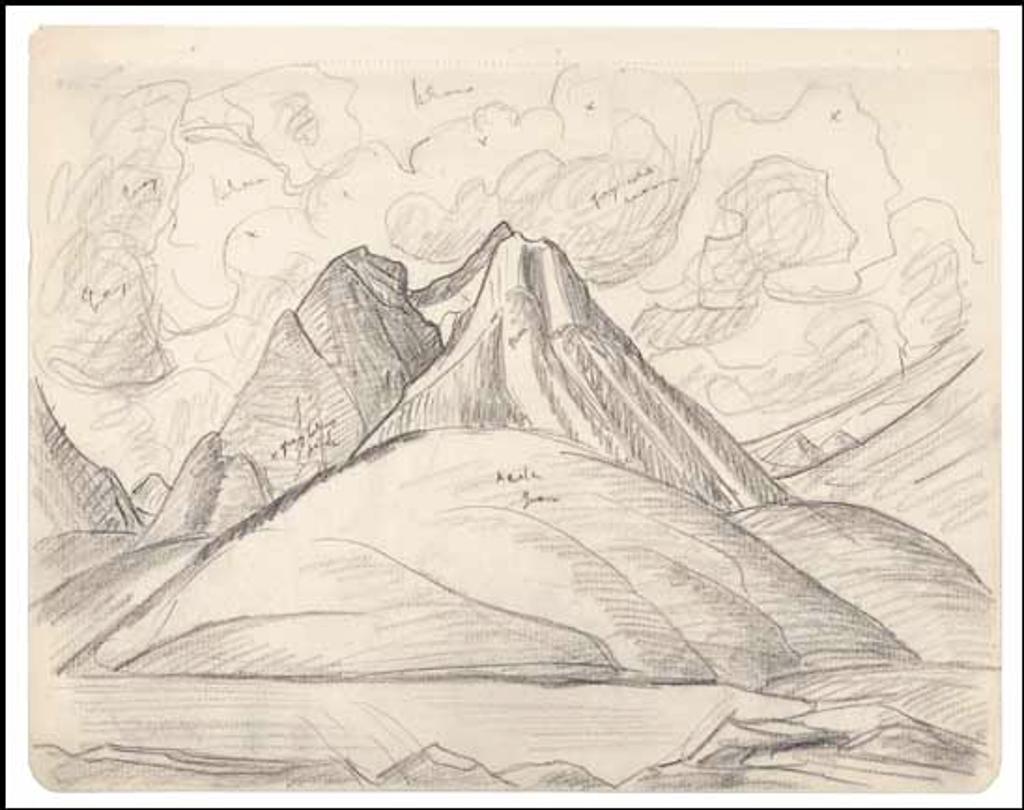 Lawren Stewart Harris (1885-1970) - Rocky Mountain Drawing: Book 9 - 6