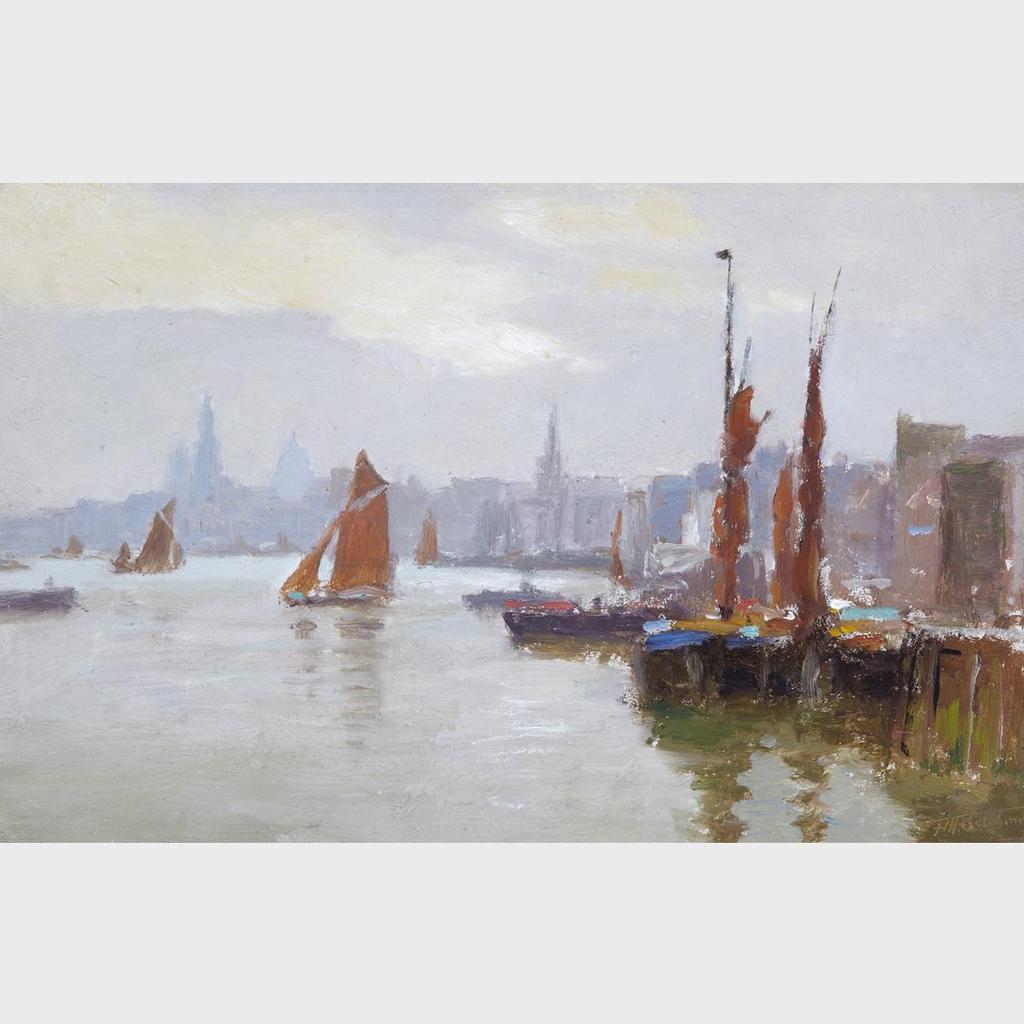 Frederic Martlett Bell-Smith (1846-1923) - View From The Thames, St. Paul’S In The Distance