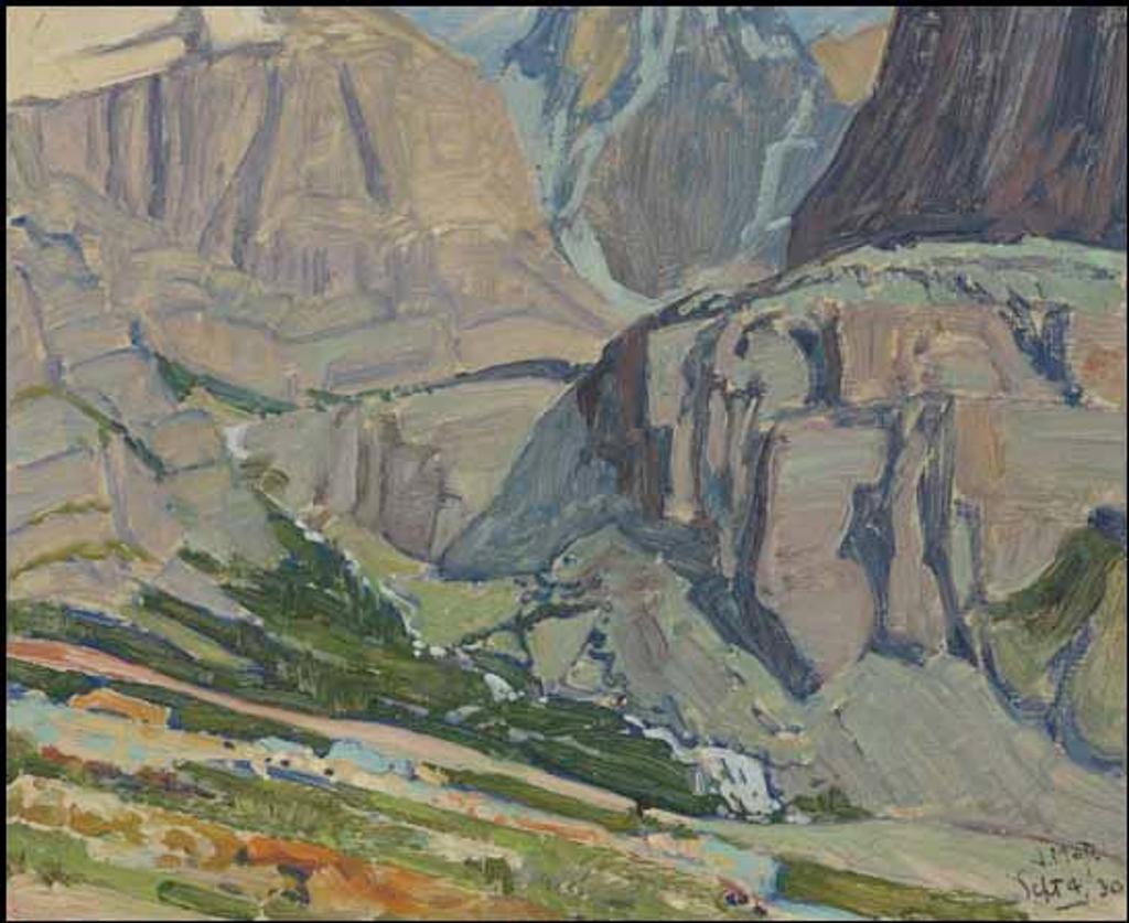 James Edward Hervey (J.E.H.) MacDonald (1873-1932) - Valley and Stream, Oesa Trail, Lake O'Hara