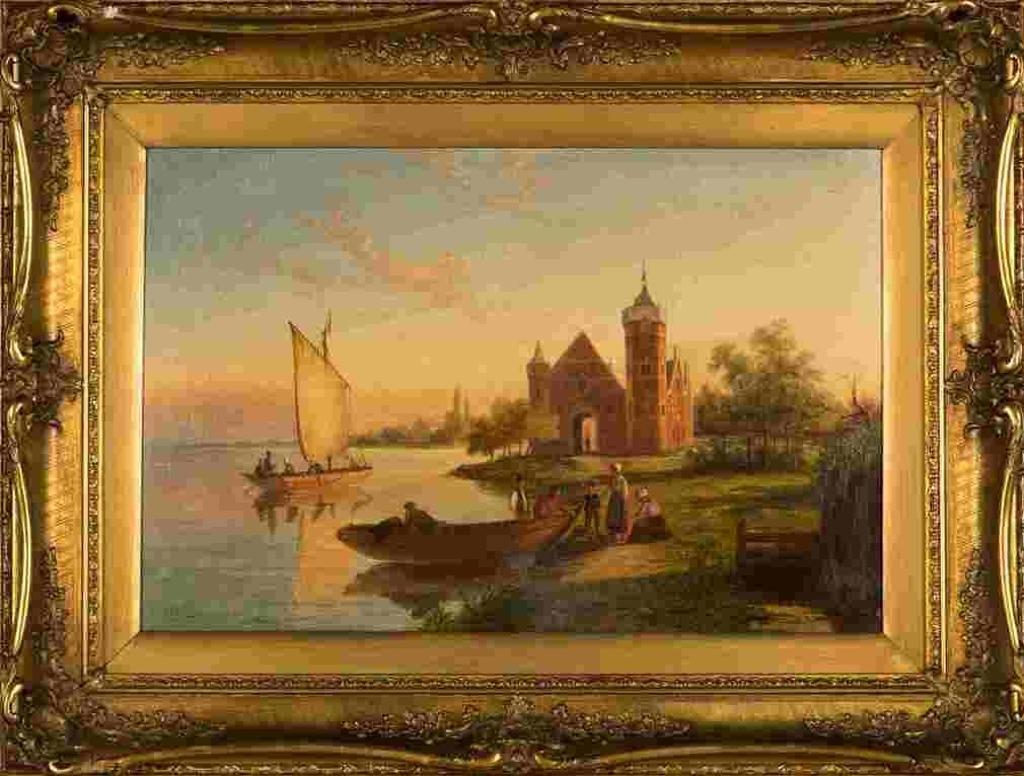 William Raymond Dommersen (1850-1927) - Zonnendaal on the Maas Holland