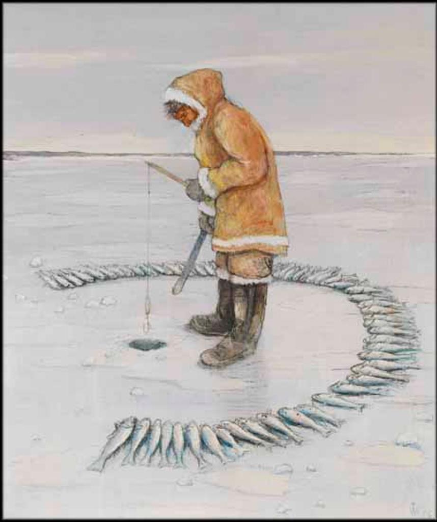 William Kurelek (1927-1977) - Copper Eskimo Cod Fishing