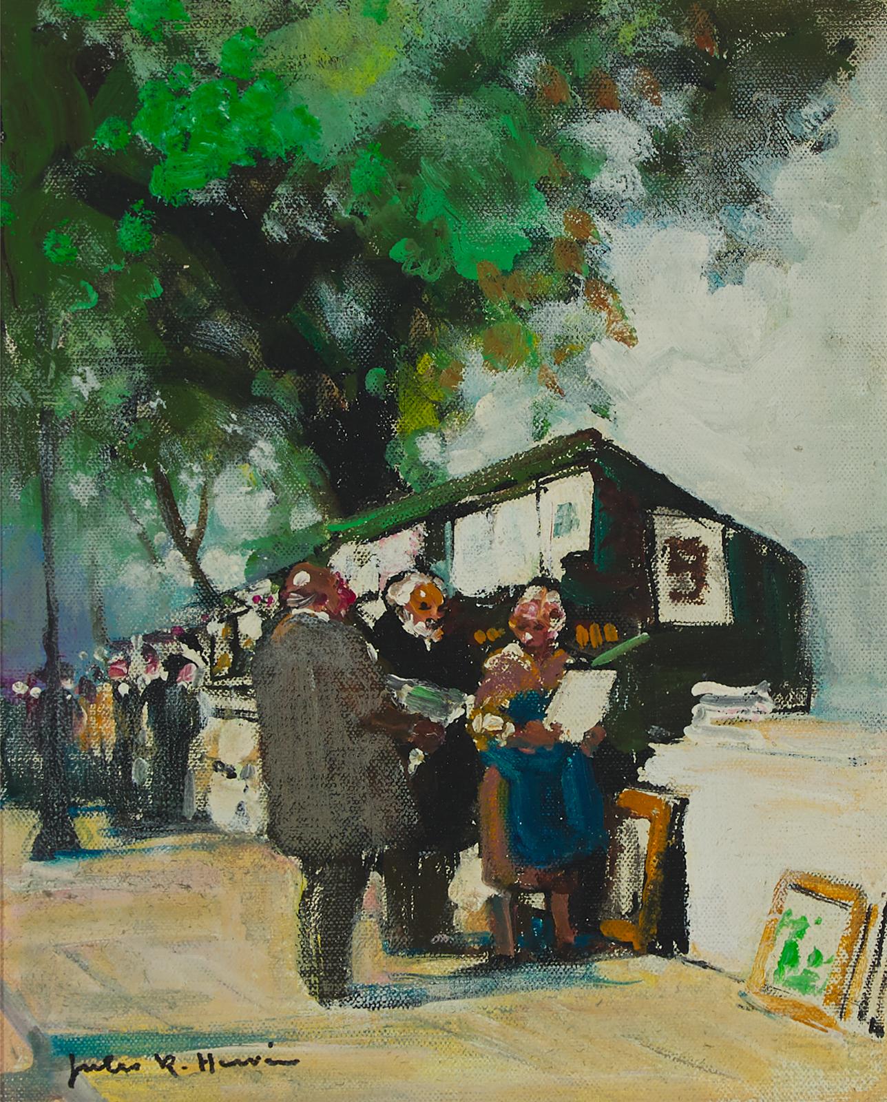 Jules Rene Herve (1887-1981) - Les Bouquinistes Sur Les Quais, Paris