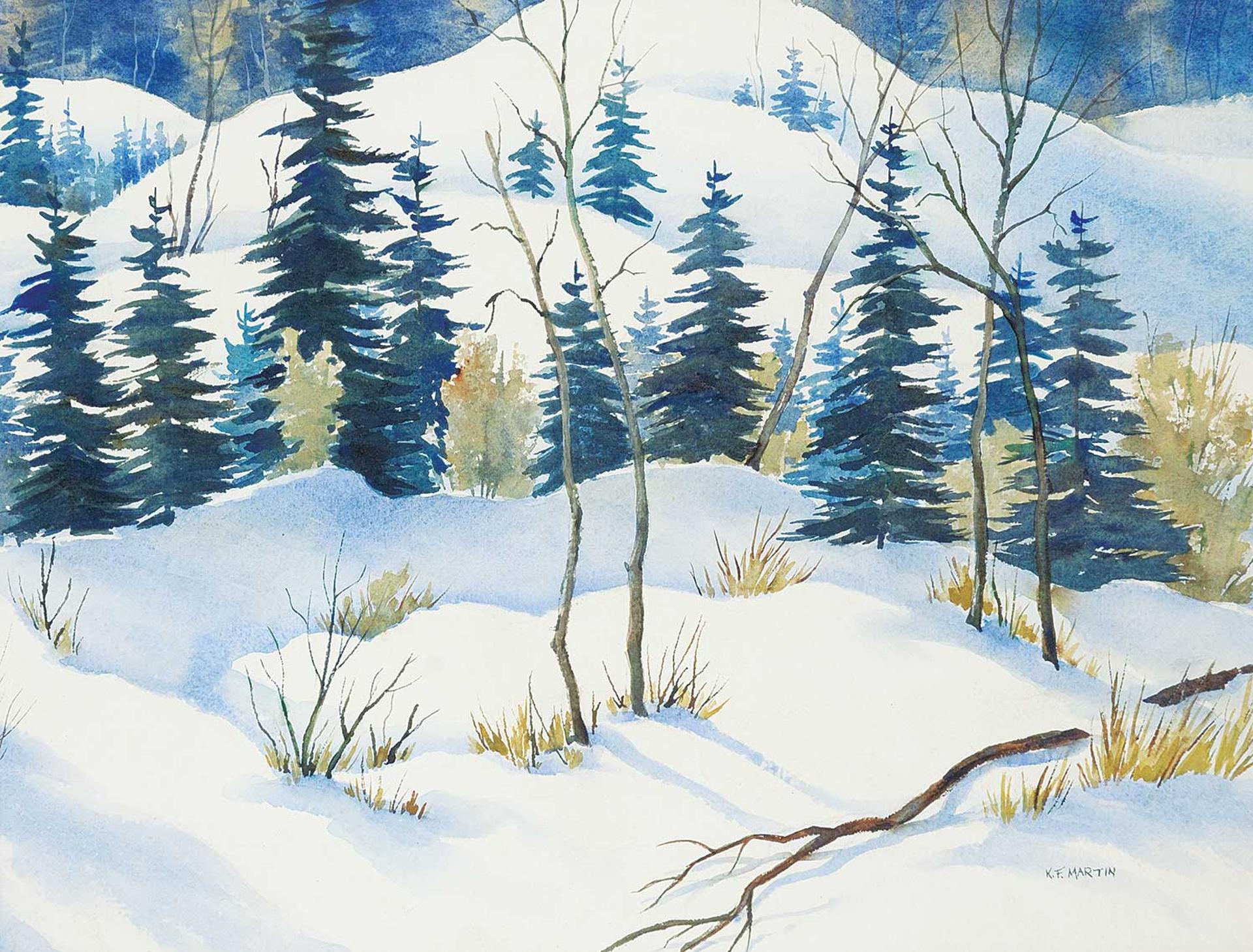 Kenneth F. Martin (1914-2010) - Untitled - Snow Shadows