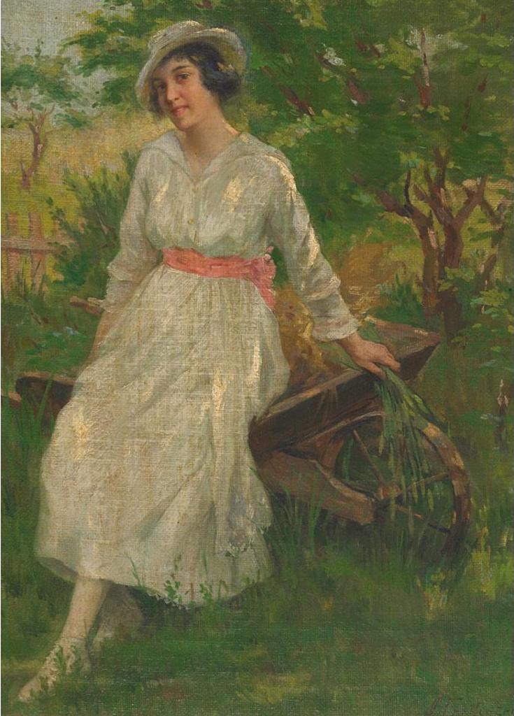 Joseph Charles Franchere (1866-1921) - Portrait Of A Woman