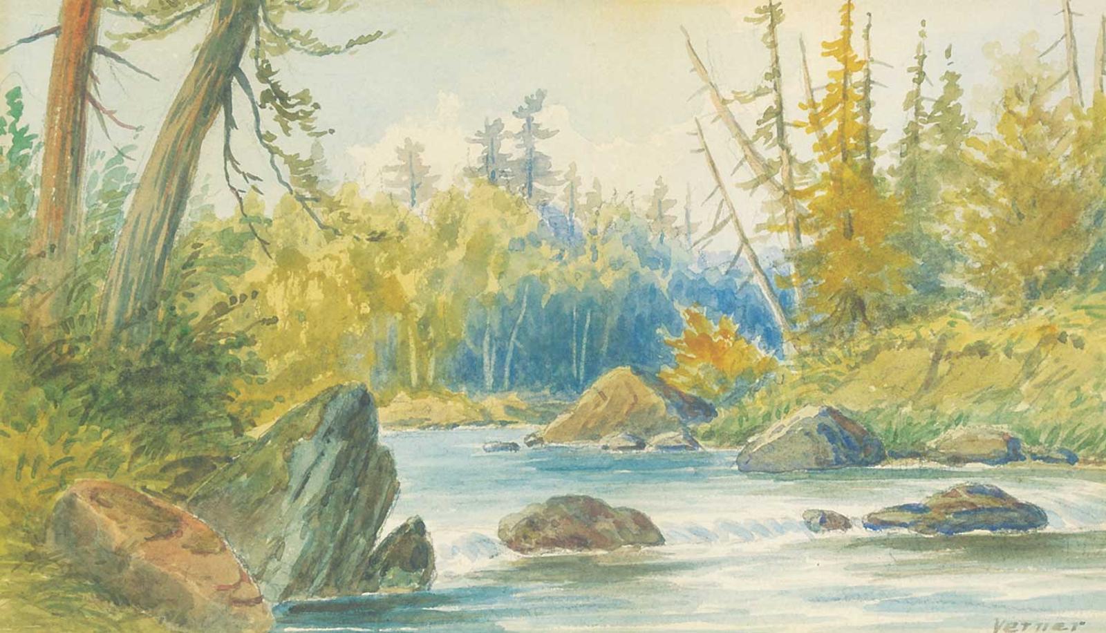 Frederick Arthur Verner (1836-1928) - River Rapids