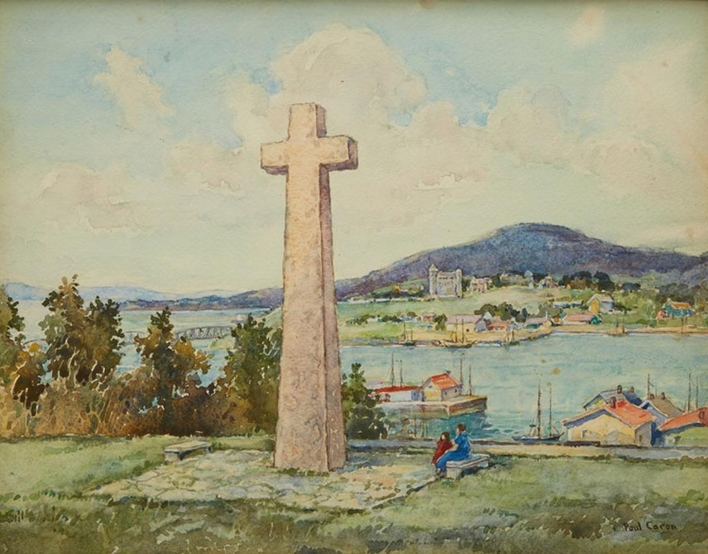 Paul Archibald Octave Caron (1874-1941) - Quebec City view from Lévis