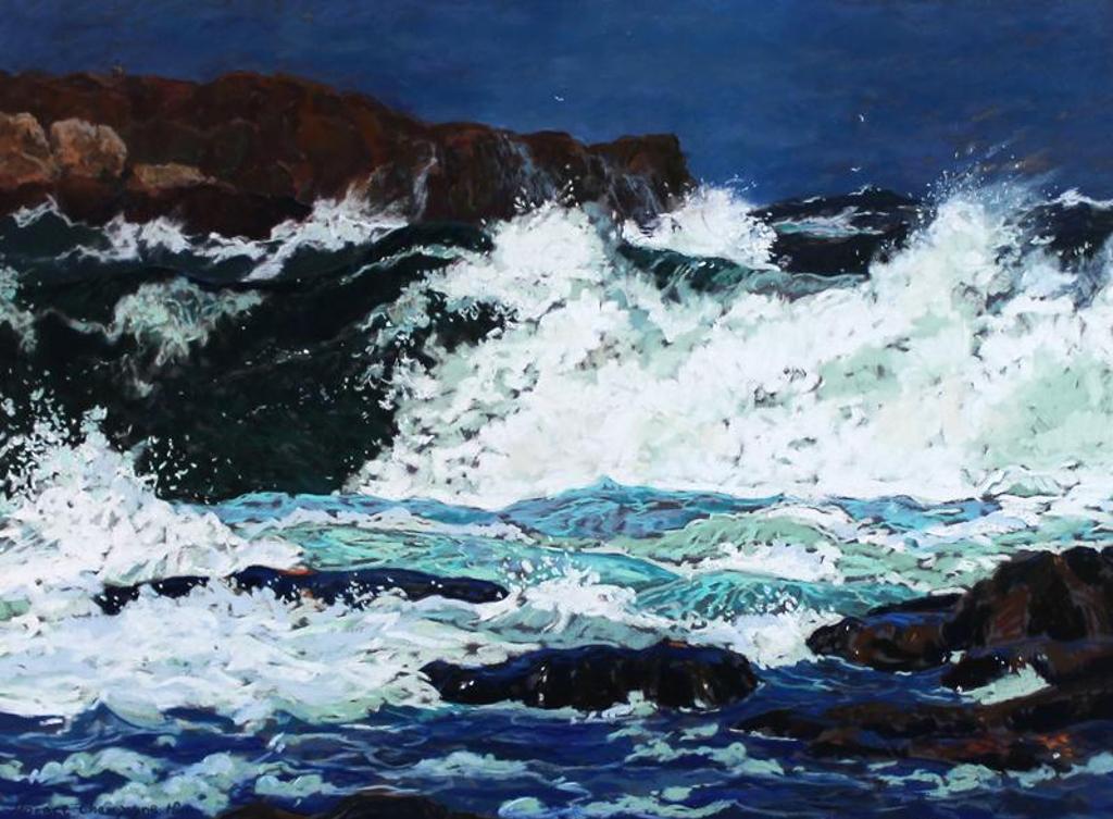 Horace Champagne (1937) - Passion For Wild Waves (Sandy Head, Tilting, Fogo Island, Newfoundland); 2006