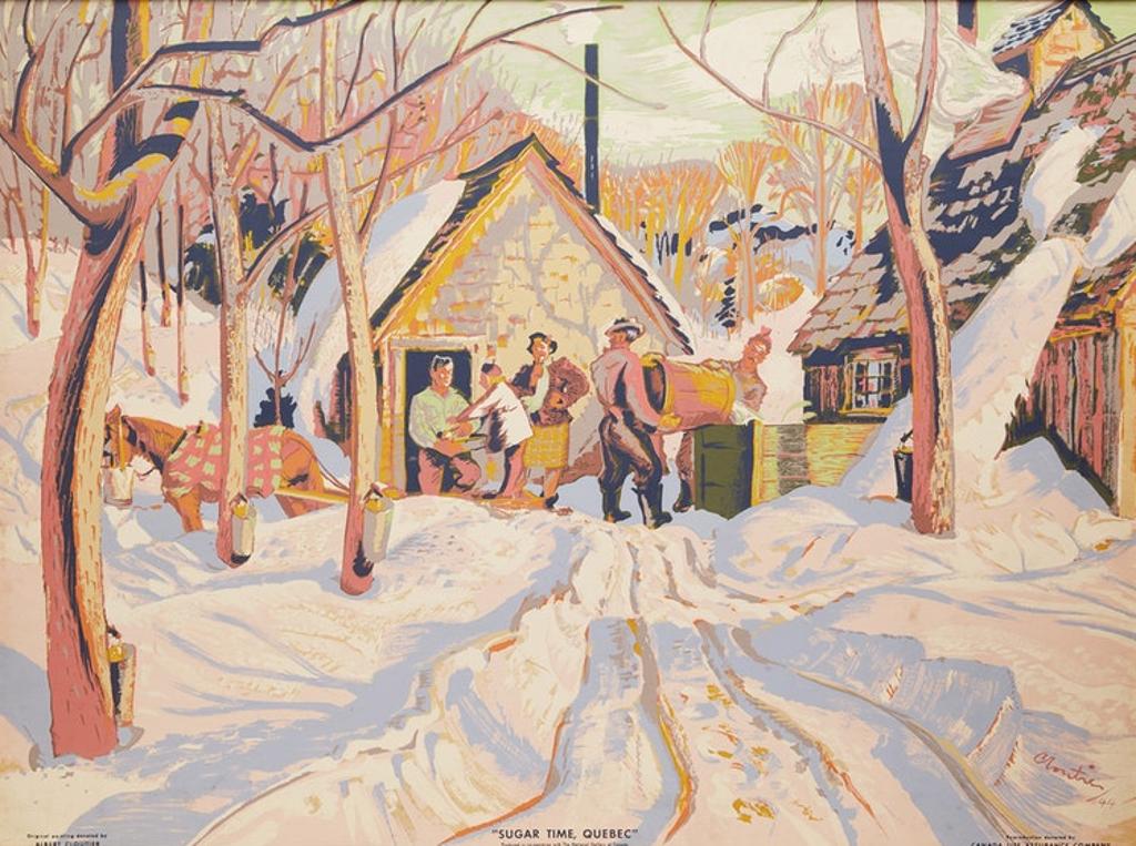 Albert Edward Cloutier (1902-1965) - Sugar Time, Quebec