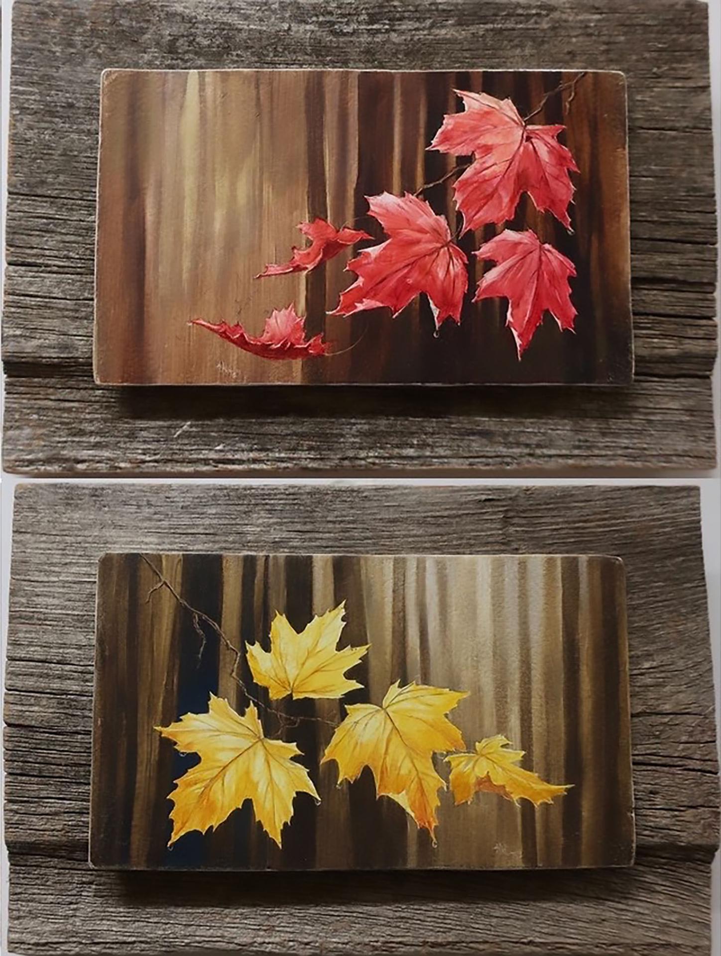 Hilkka - Maple Leaves - Red & Yellow