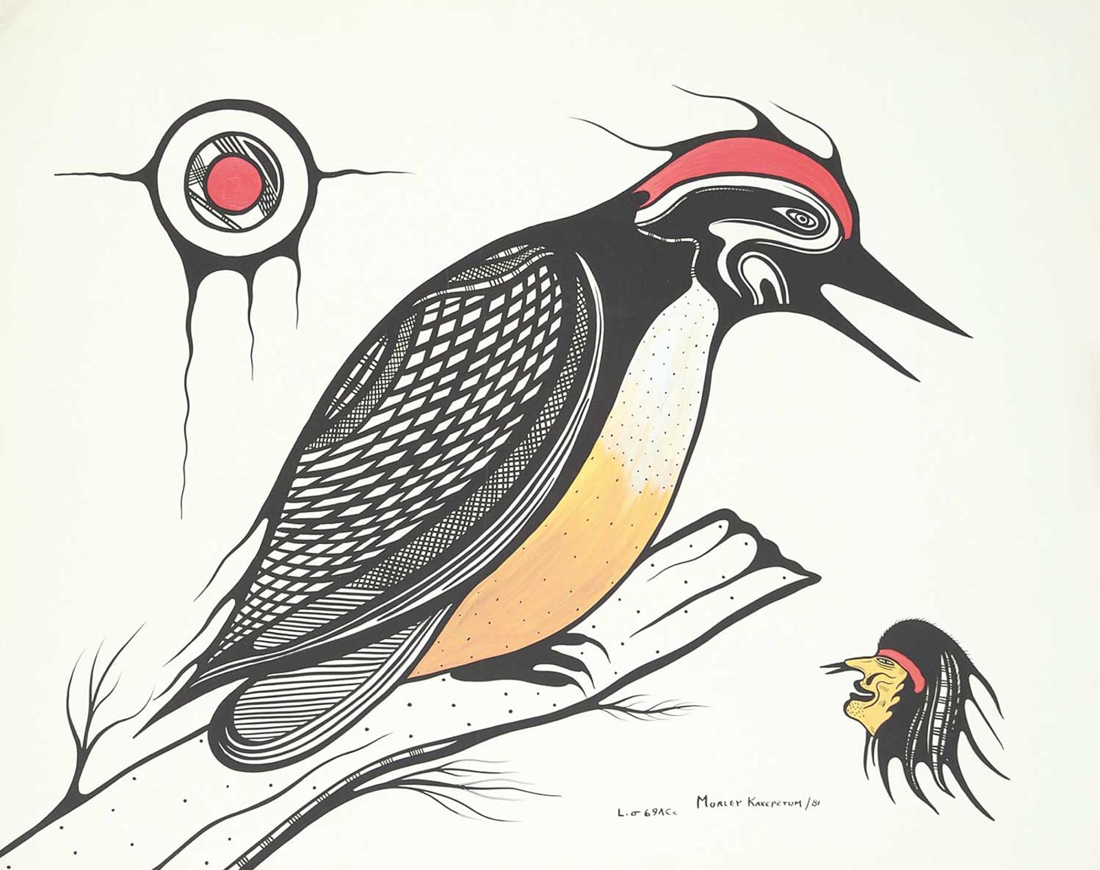 Morley Kakepetum (1936) - Untitled - Woodpecker