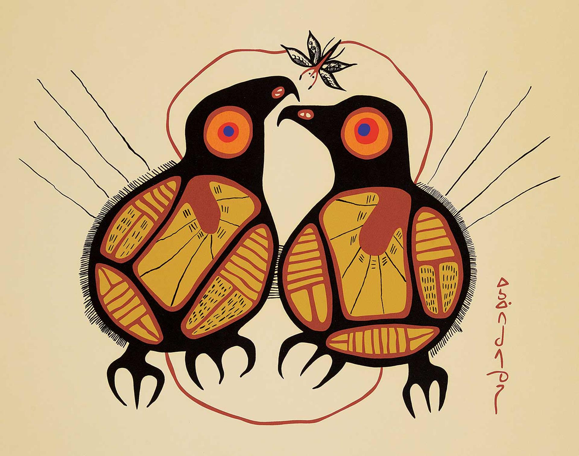 Norval H. Morrisseau (1931-2007) - Untitled - Two Birds