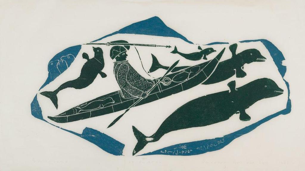 Joe Talirunili (1893-1976) - Hunting Whales By Kayak