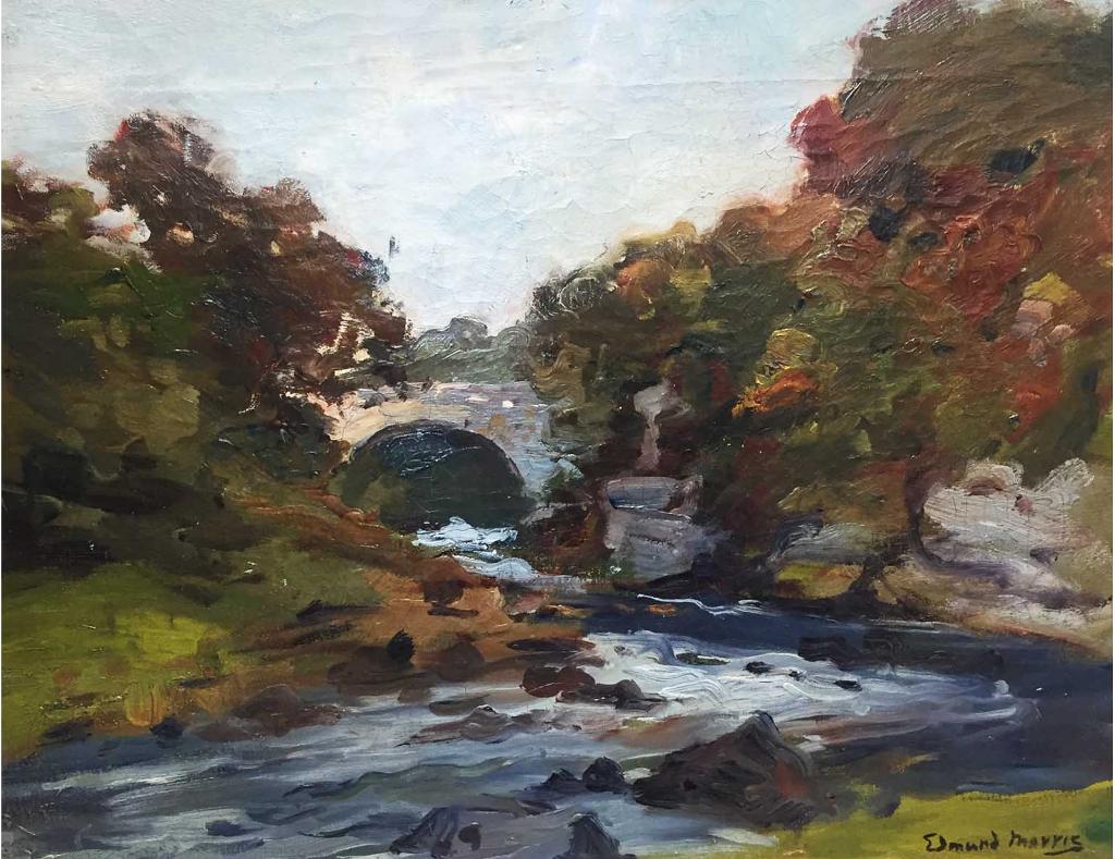 Edmund Montague Morris (1871-1913) - River with stone bridge