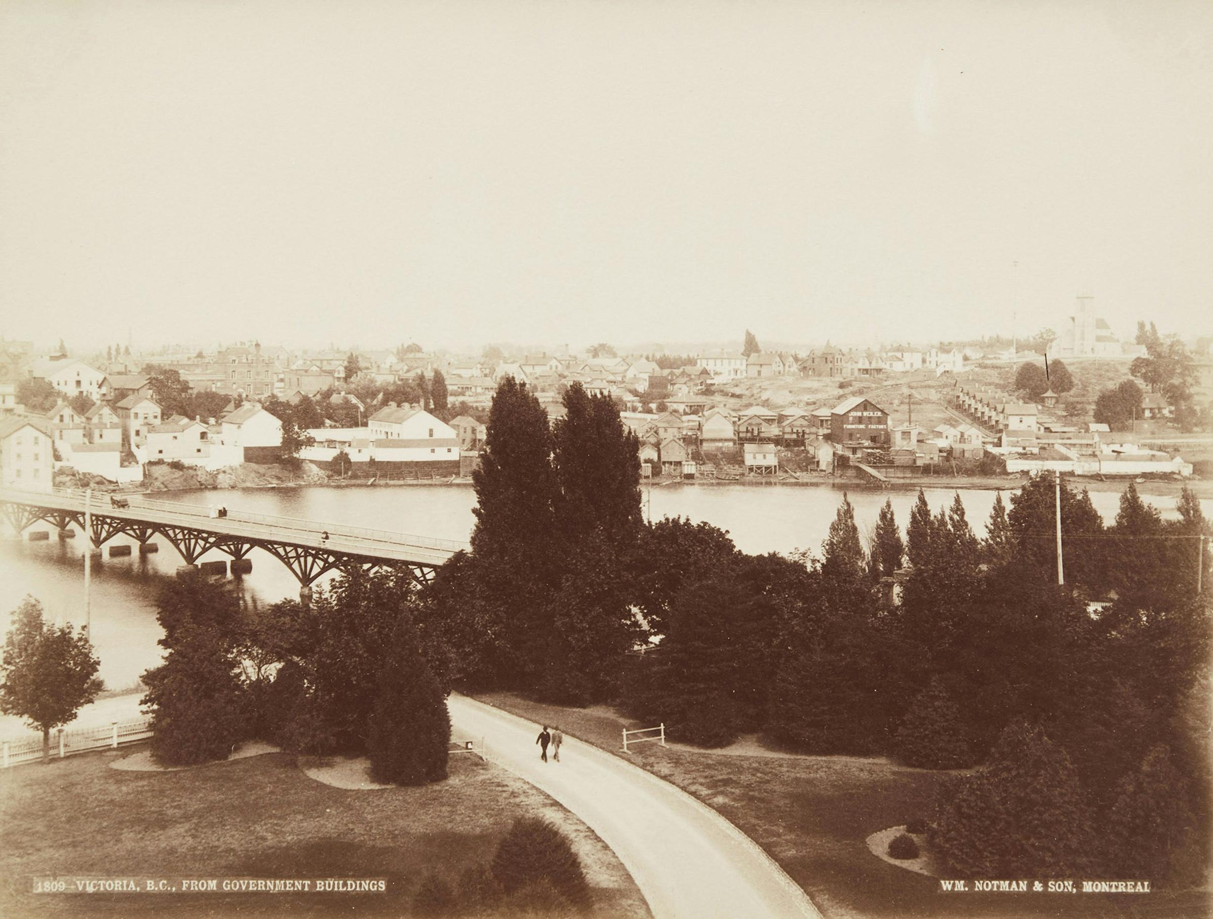 William McFarlane Notman (1826-1891) - Victoria, B.C., From Government Buildings, 1887