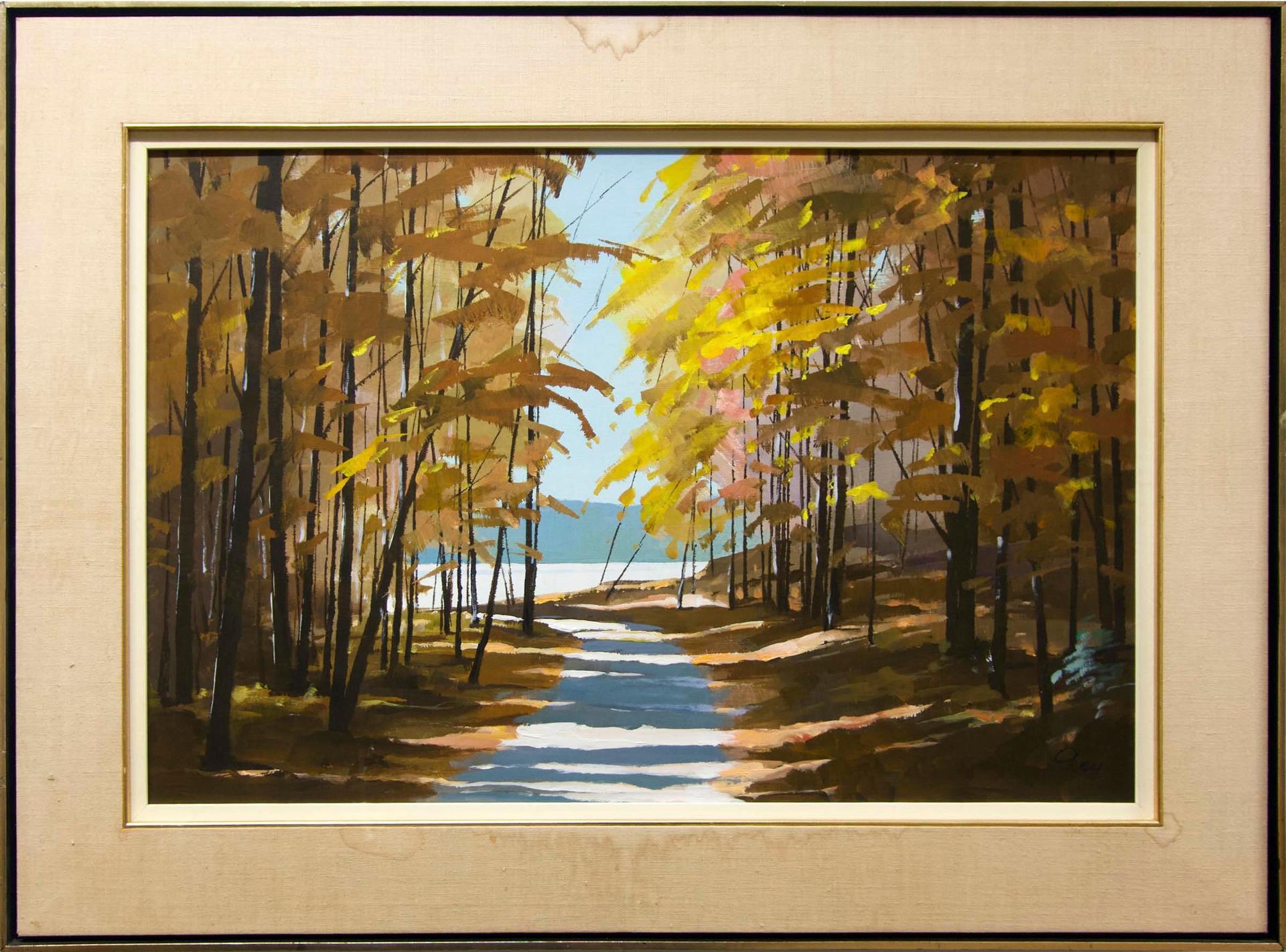 Ronald N. Okey (1921-2004) - Untitled (Sunlit Pathway)