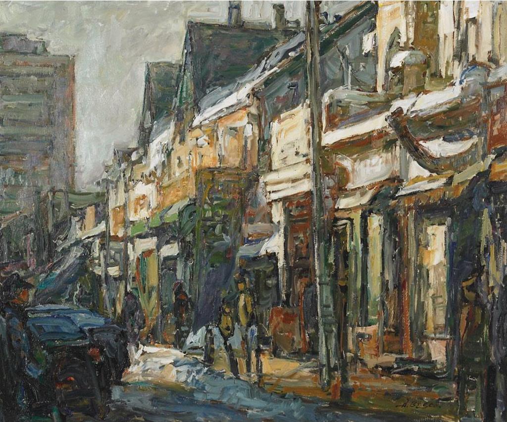 Donald Besco (1941) - Kensington Street Scene, Winter