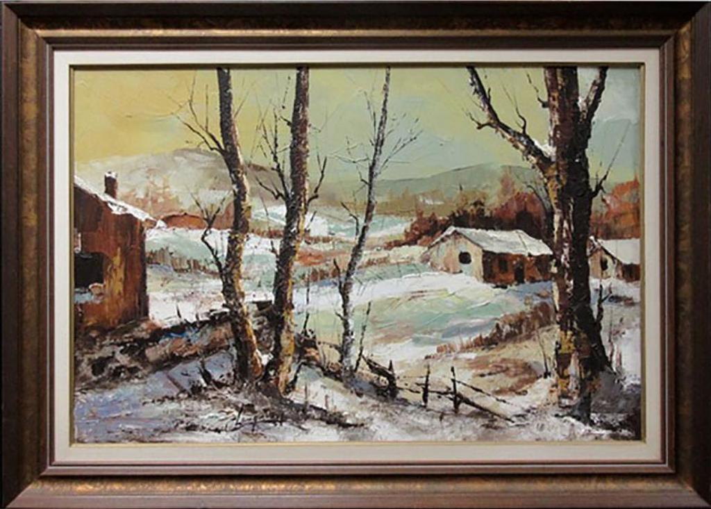 Claude Langevin (1942) - Untitled (Winter In The Laurentians)