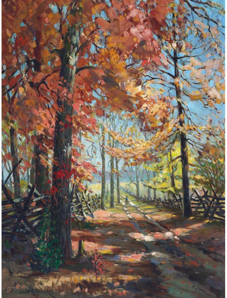 Frank Shirley Panabaker (1904-1992) - A Lane In October