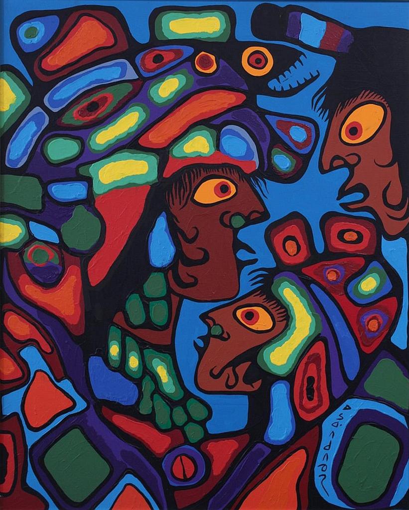 Norval H. Morrisseau (1931-2007) - Ojibway Family