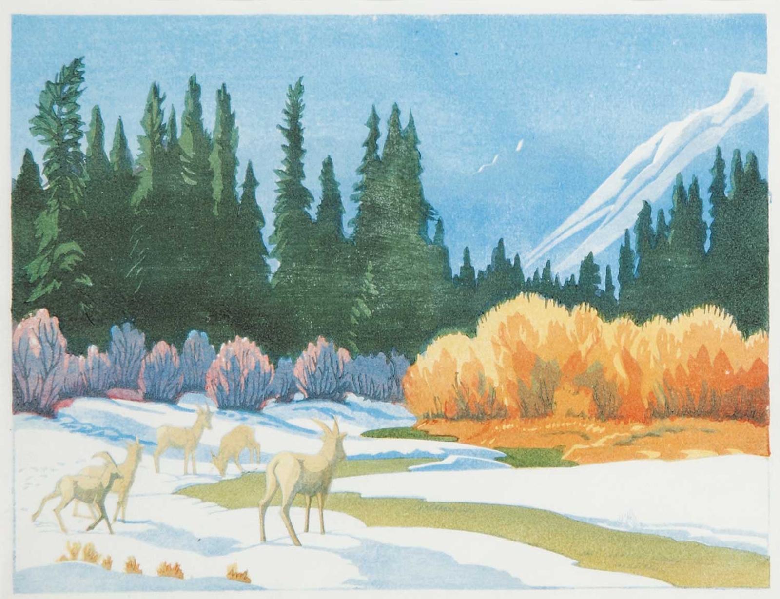 Margaret Dorothy Shelton (1915-1984) - Massive Range, Banff, Alta.