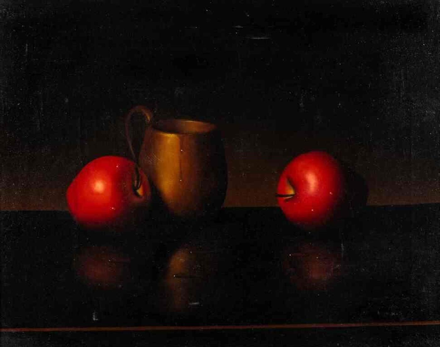 Alfred Jackson (1964) - Still life with apples and cup
