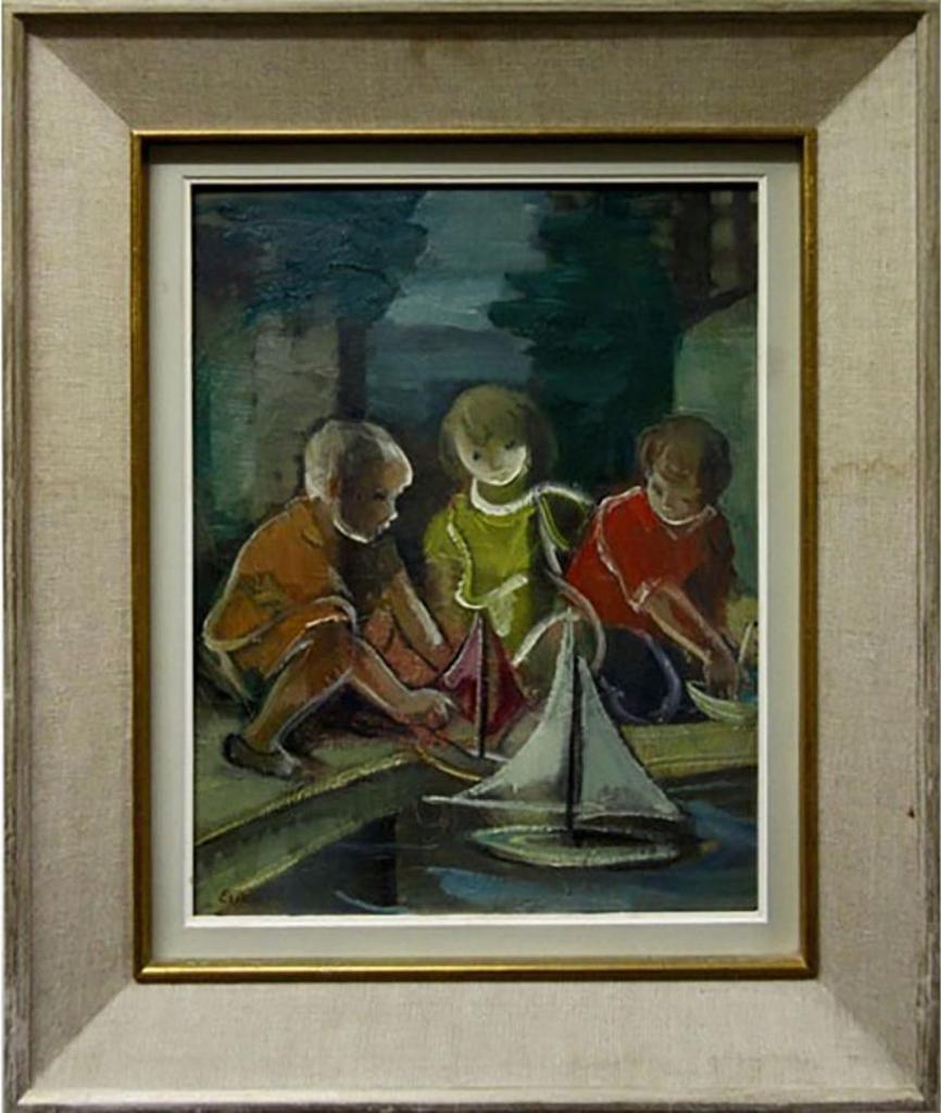 Eric Goldberg (1890-1969) - Untitled (The Boat Race)