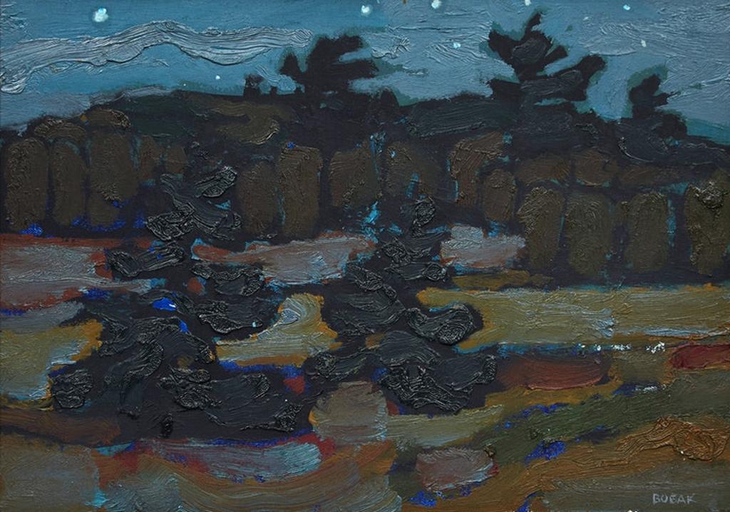 Bruno Joseph Bobak (1923-2012) - Evening Landscape
