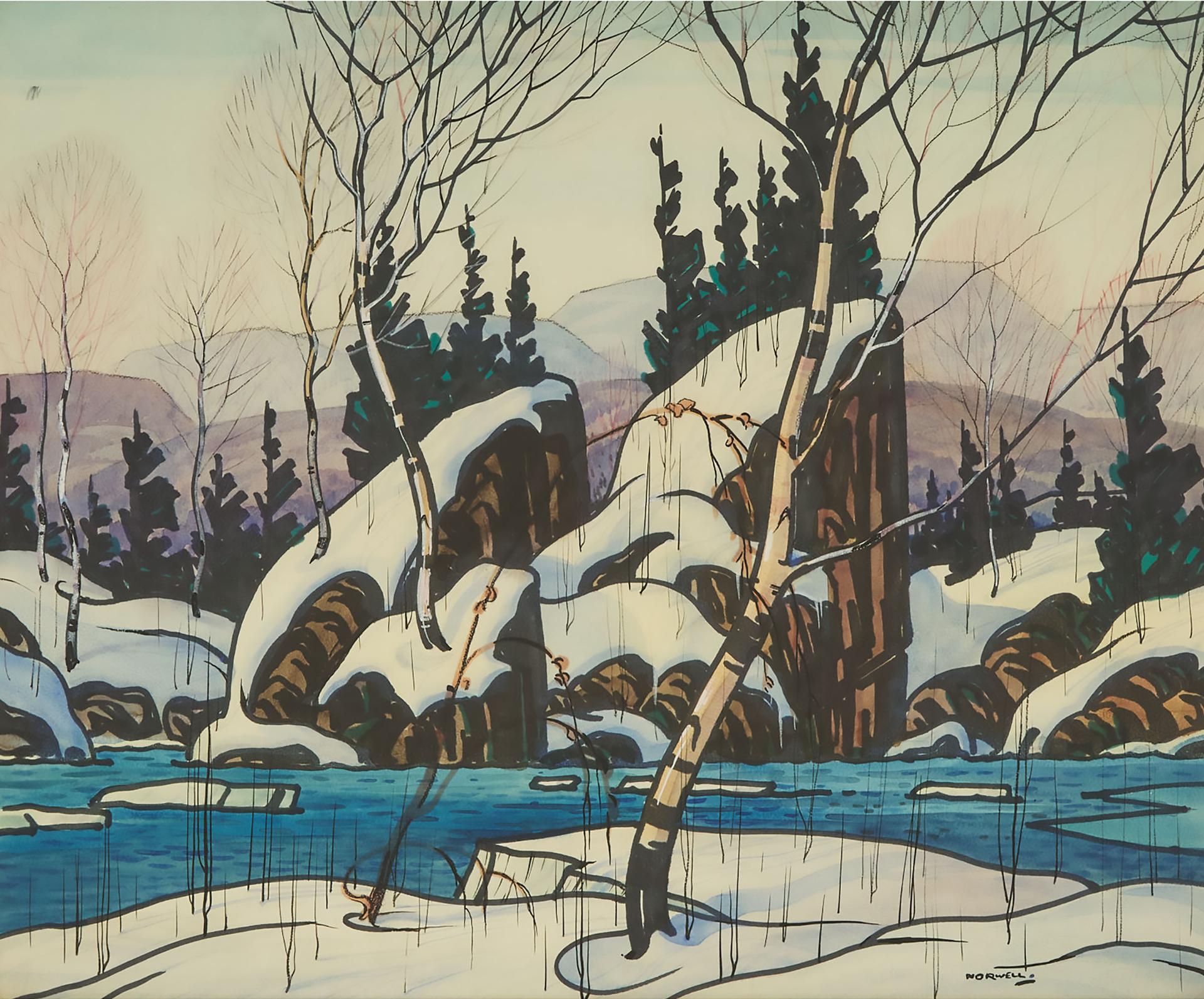Graham Norble Norwell (1901-1967) - Birches In Winter