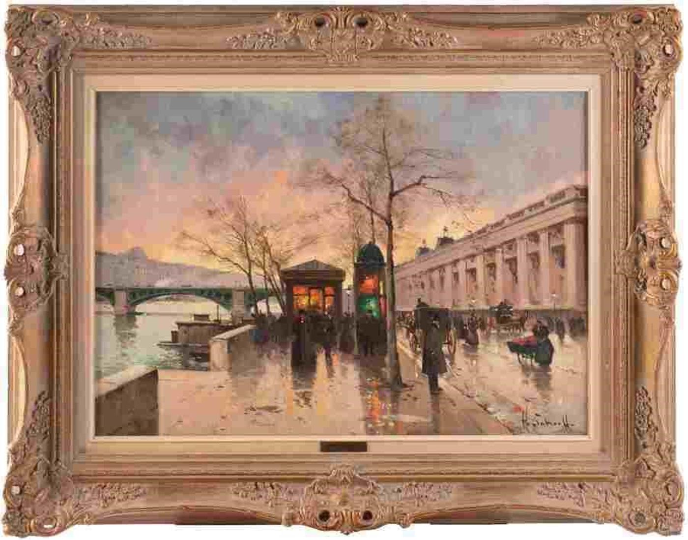 Henri Alexis Schaeffer (1900-1975) - Le Louvre Pont du Caroussel