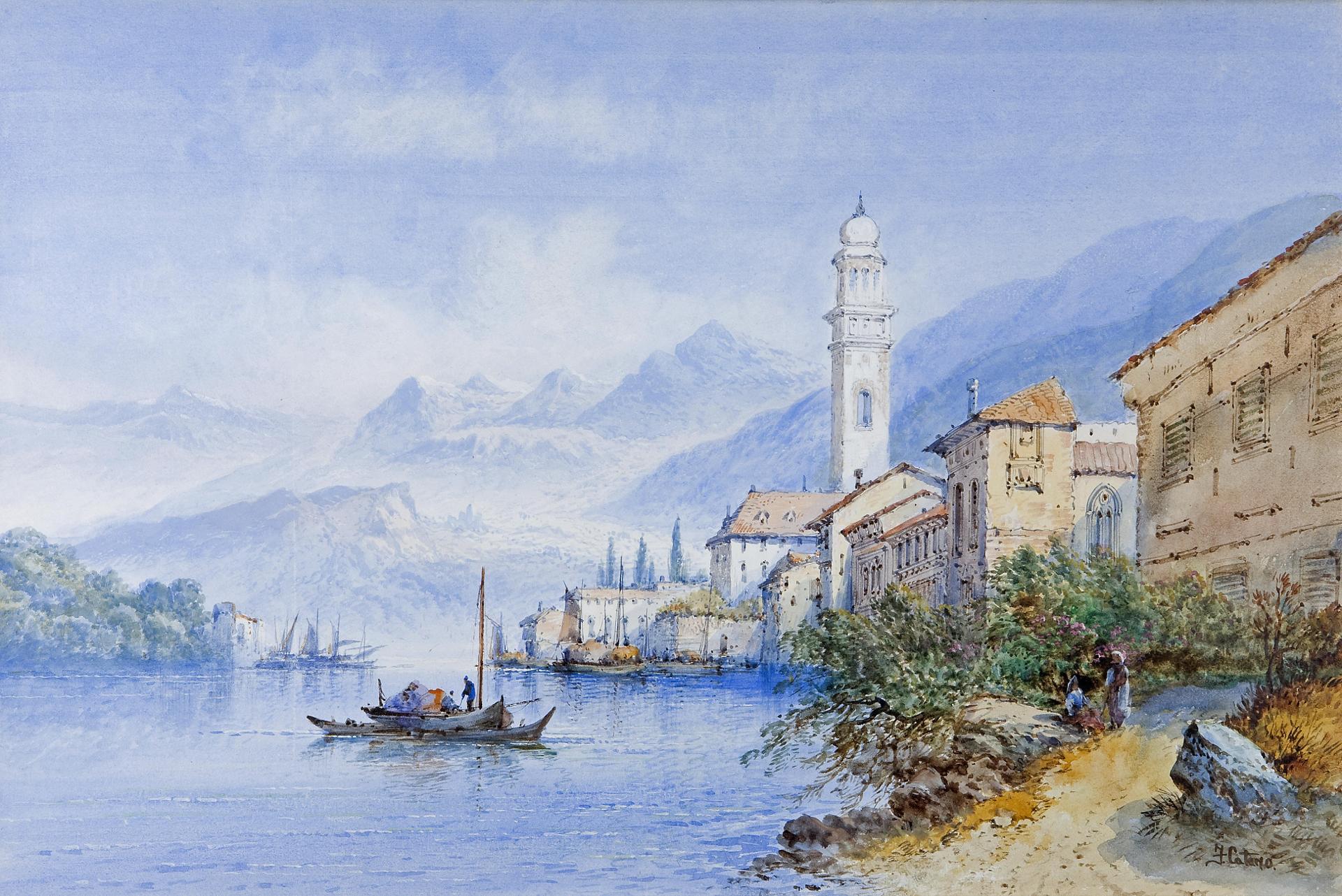 F. Catano - View of Lake Como