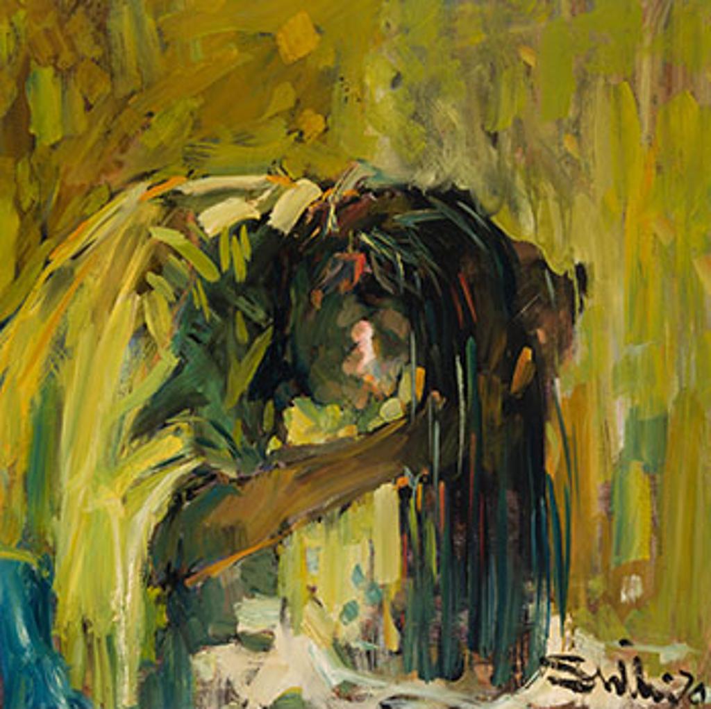 Arthur Shilling (1941-1986) - Young Girl Washing her Hair (The Artist's Sister)