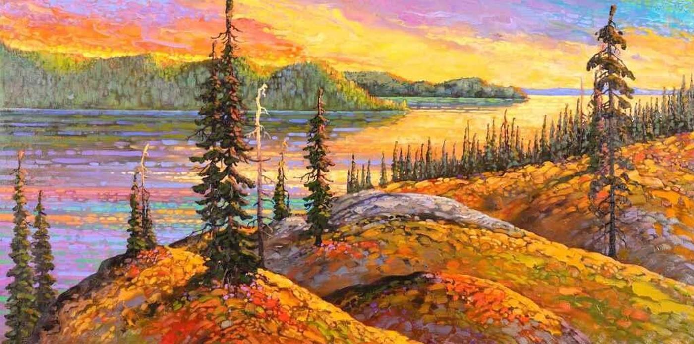 Rod Charlesworth (1955) - Distant Light On Tibbitt Lake (N.W.T.)