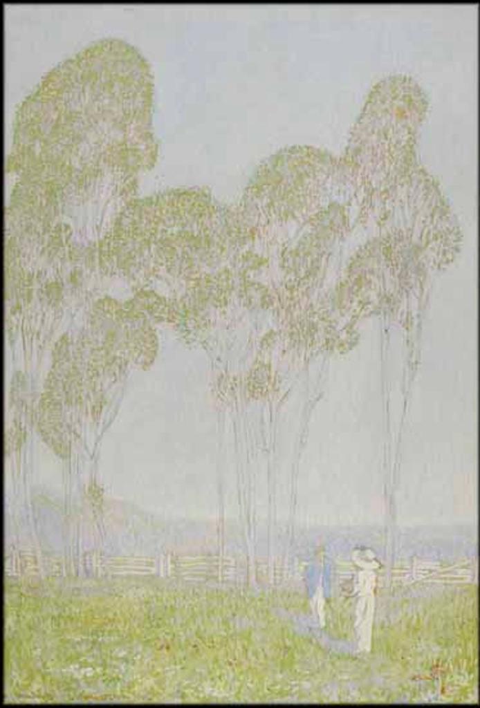 Frank (Franz) Hans Johnston (1888-1949) - Couple in a Landscape