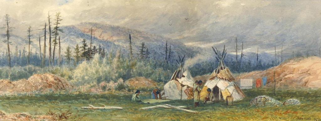 Frederick Arthur Verner (1836-1928) - Indian Encampment; 1877