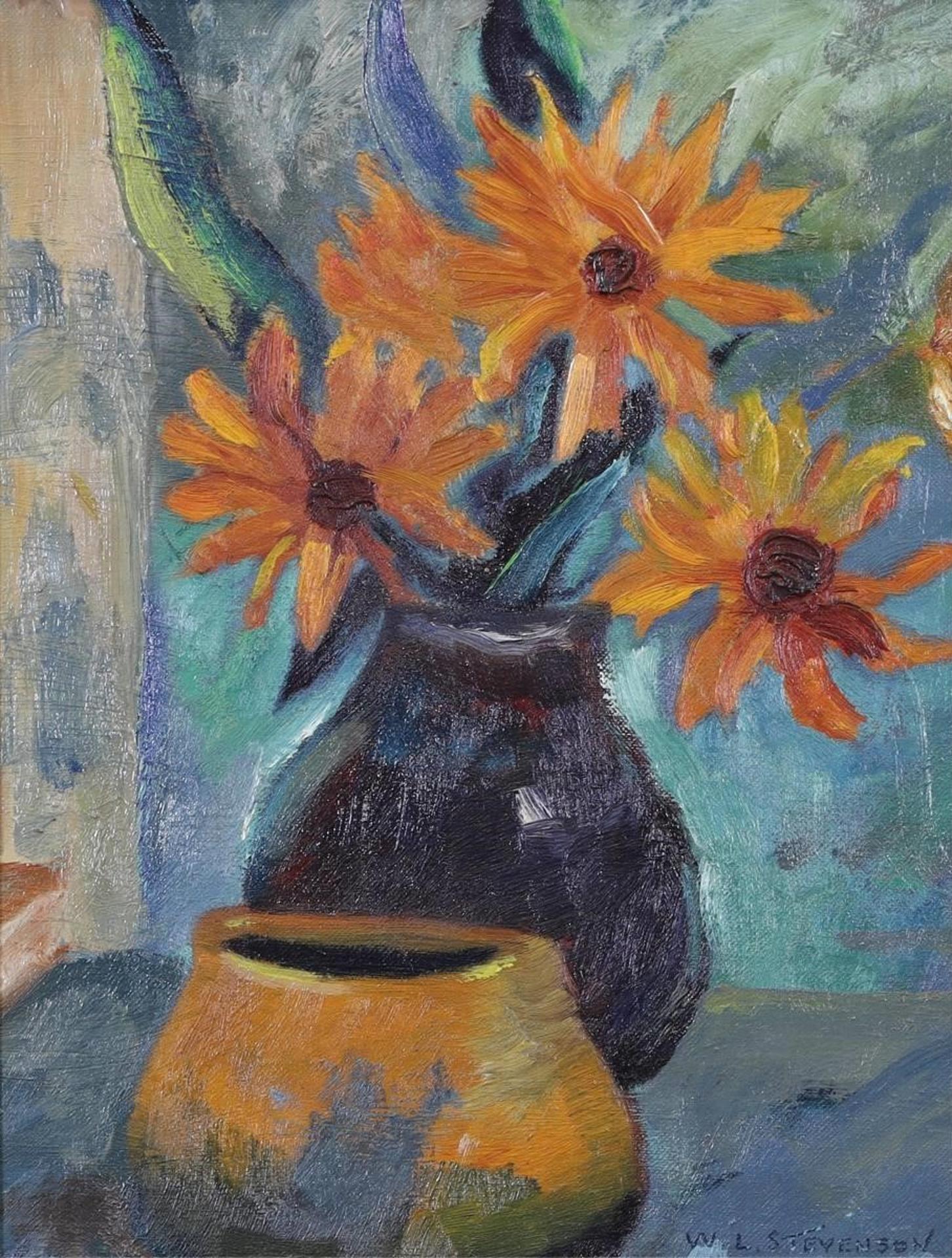 William Lewy Leroy Roy Stevenson (1905-1966) - Still Life With Rudbeckia