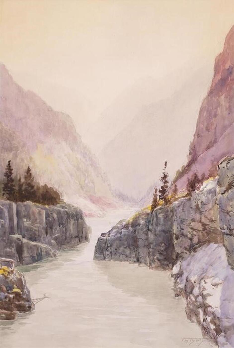 Frederic Martlett Bell-Smith (1846-1923) - Hellgate, Fraser Canyon; 1874