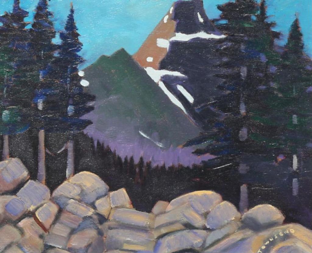 H. William (Bill) Townsend (1940-2017) - Dusk Falls During Hike In Yoho, Bc (Lake Ohara Area)