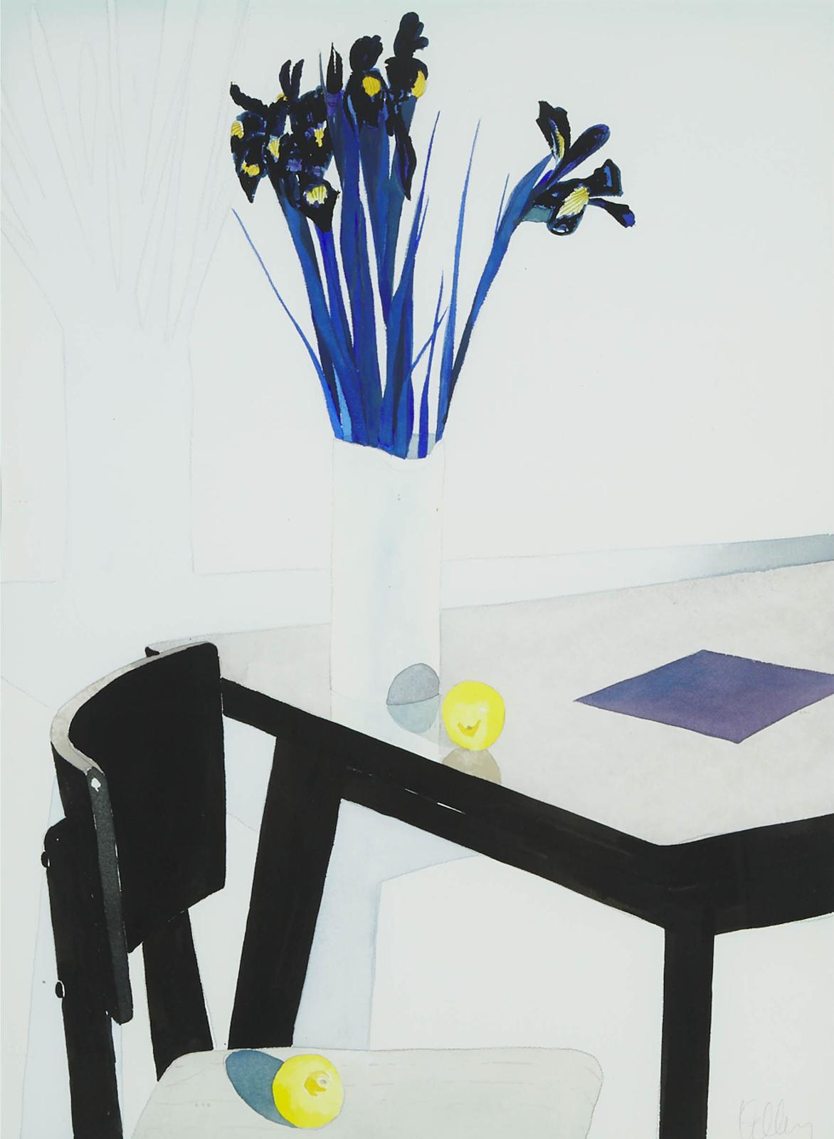 Brian Kelley (1946) - Still Life With Lemons And Irises; Still Life With Limes And Tulips