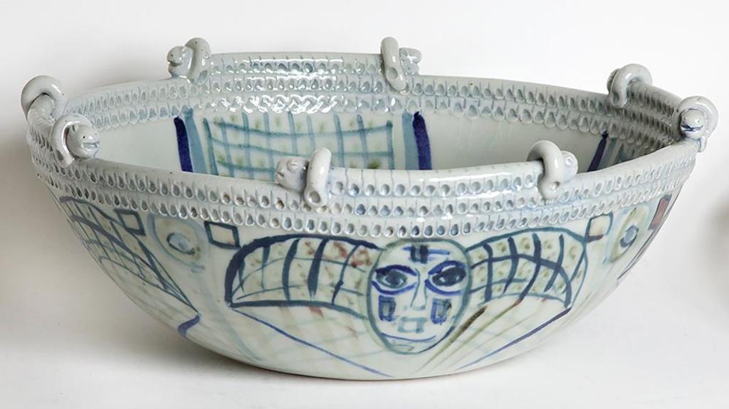 Maria Gakovic (1913-1999) - Untitled- Bowl with Masks
