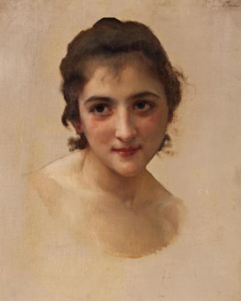 William A. Bouguereau (1825-1905) - Bust of a Woman
