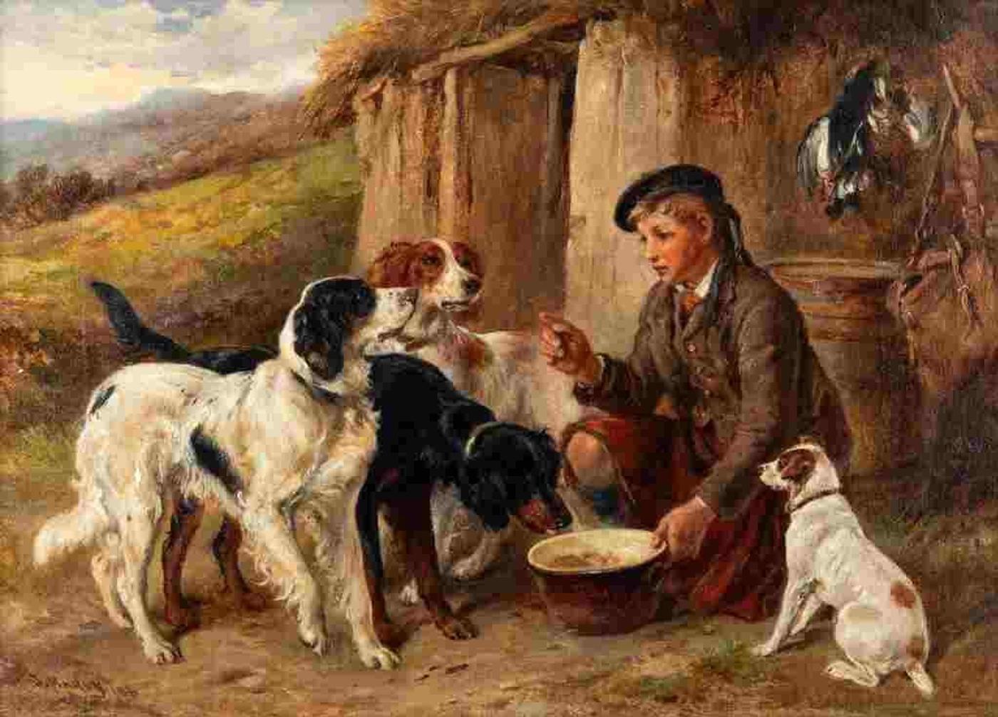 James Ii Hardy (1832-1889) - Feeding Time