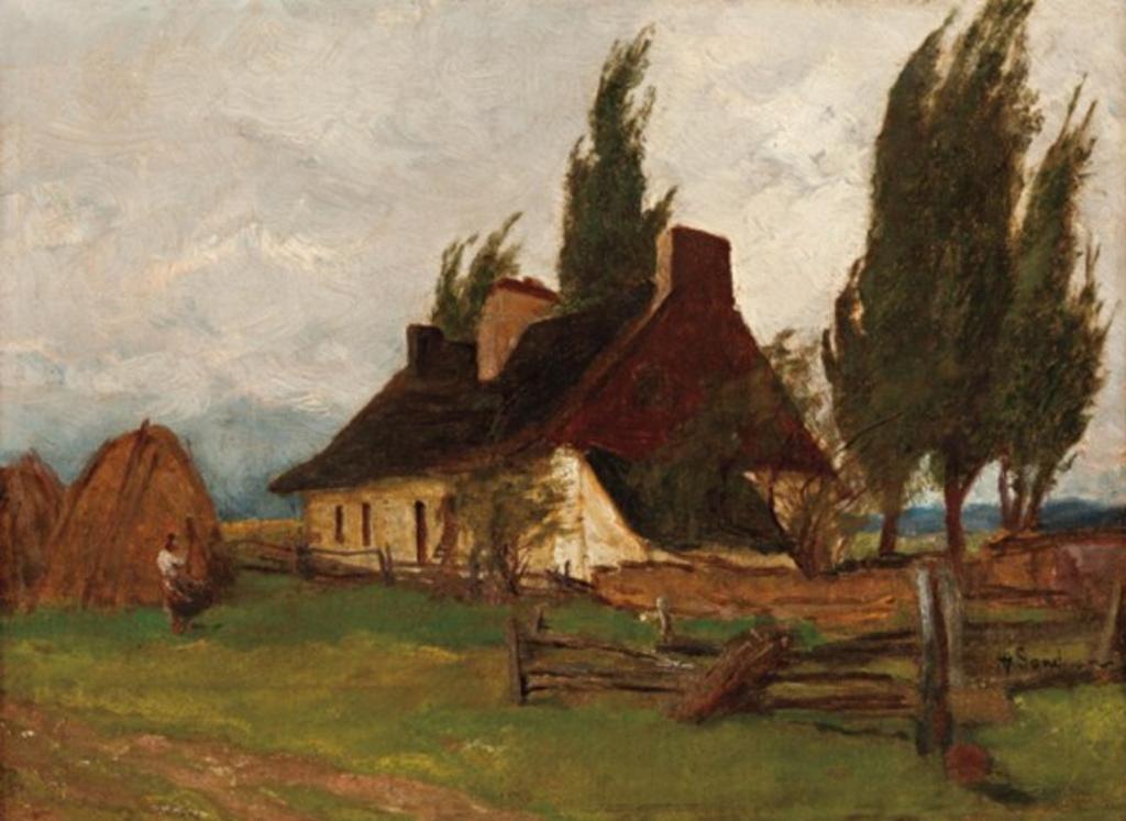 Henry John Sandham (1842-1910) - French Farmhouse