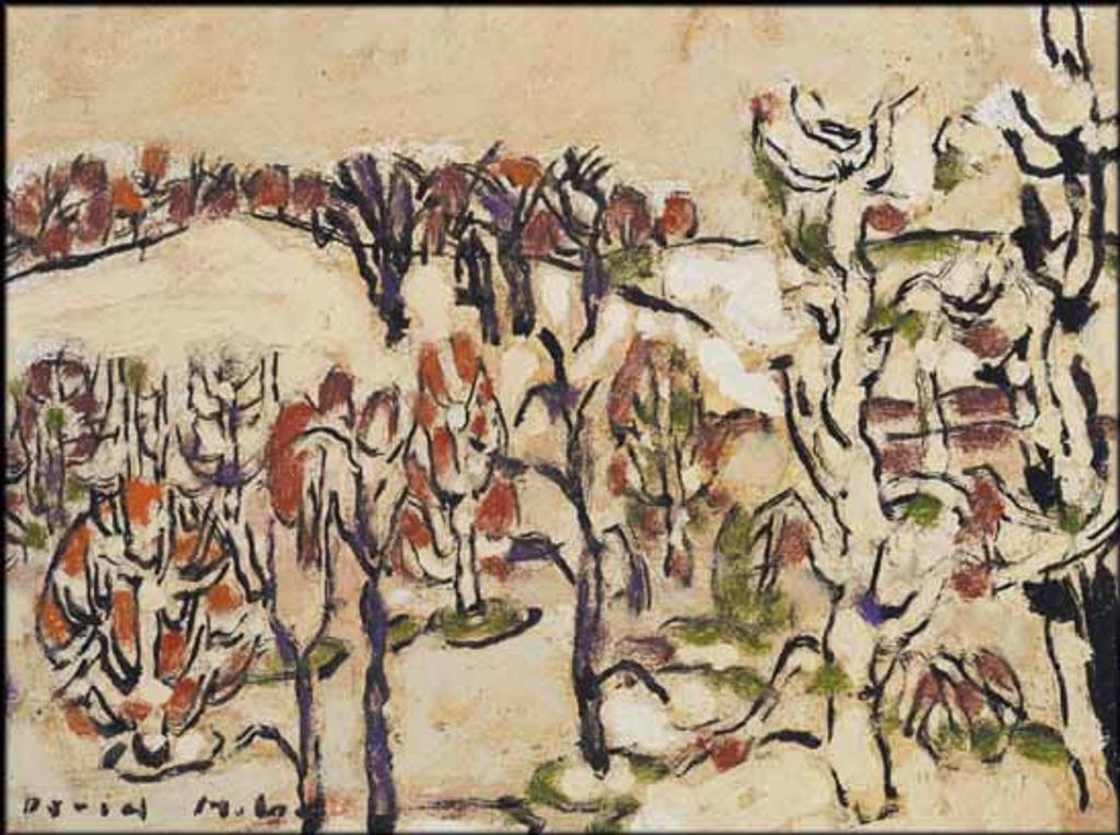 David Browne Milne (1882-1953) - Trees in Winter, Palgrave, Ontario