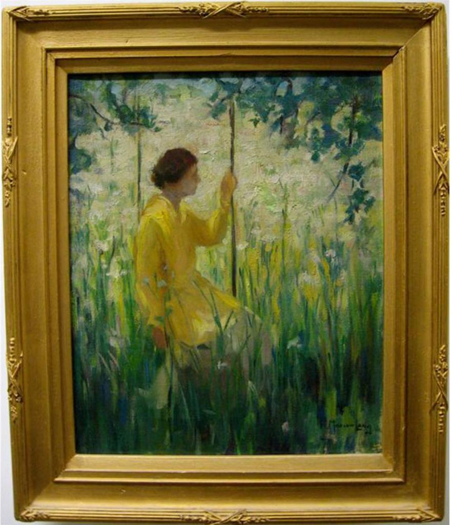 Marion Long (1882-1970) - Memories On A Garden Swing