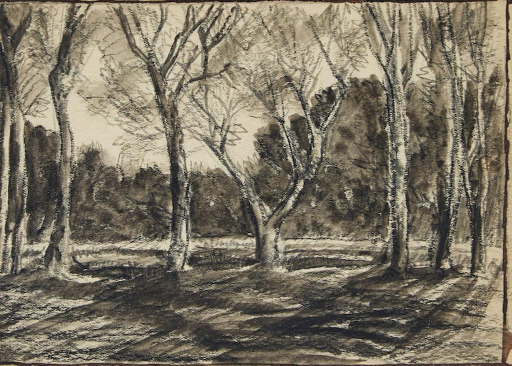 Homer Ransford Watson (1855-1936) - Landscape with Trees; Study of Two Trees