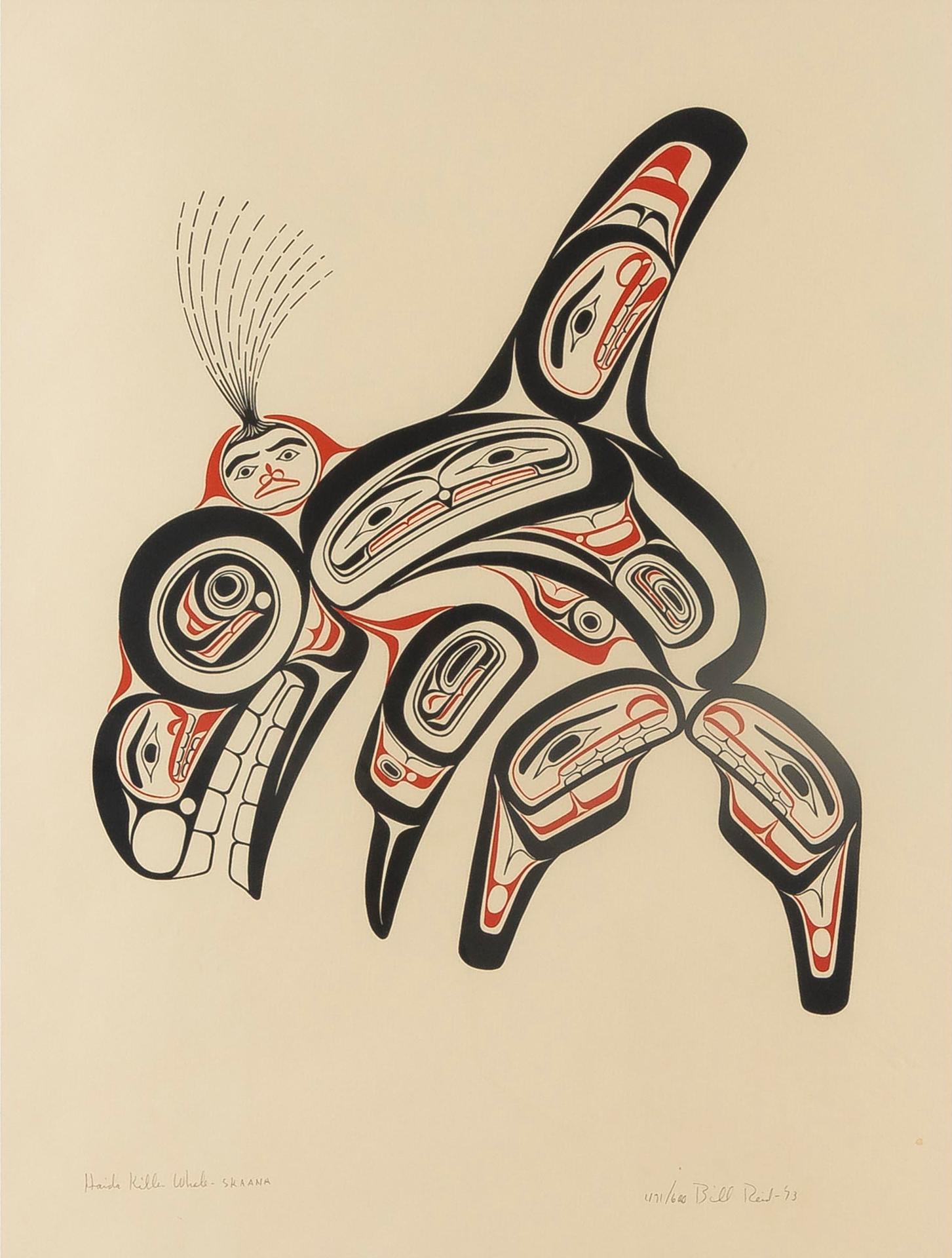 Bill (William) Ronald Reid (1920-1998) - Haida Killer Whale - Skaana, 1973