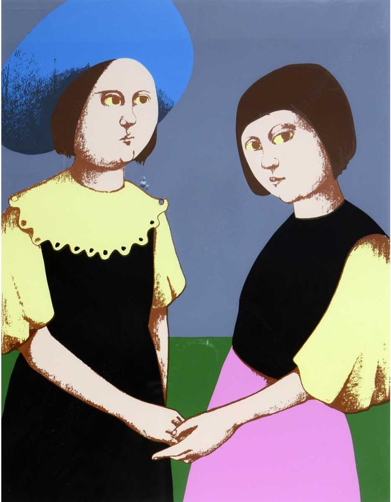 Louise Scott (1936-2007) - Deux jeunes filles