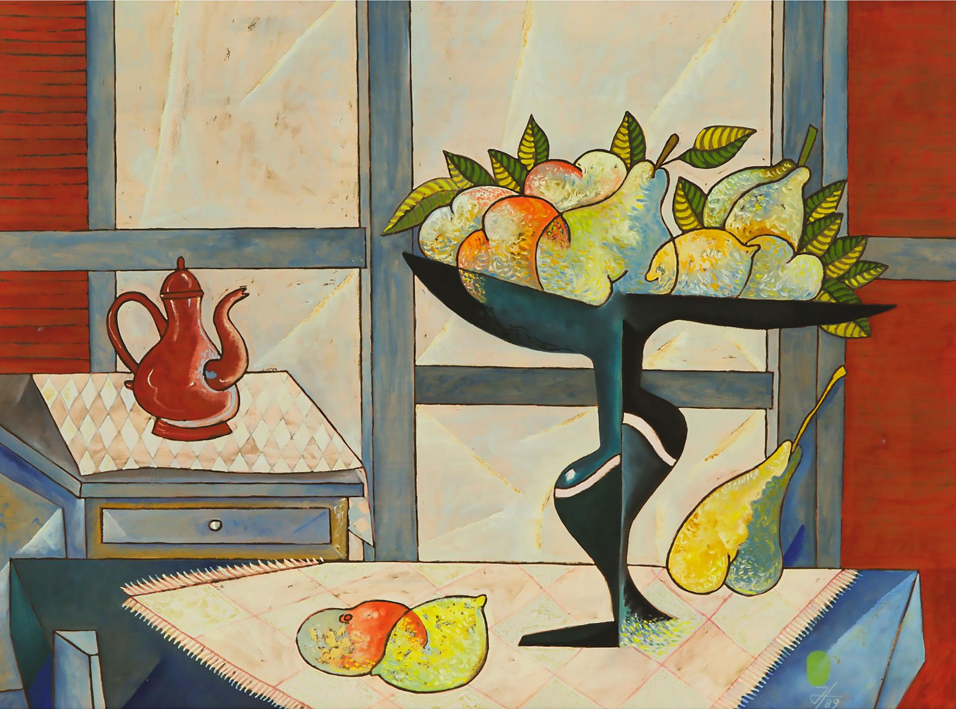 Jésus-Gomez Fuertes - Interior Con Frutas, 1989
