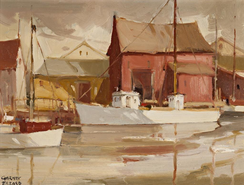 Garnet Hazard (1903-1987) - Fishing Boats in Harbour
